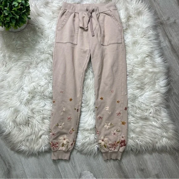 Driftwood‎ Bohemia Floral Embroidered Jogger Sweatpants - Picture 2 of 7